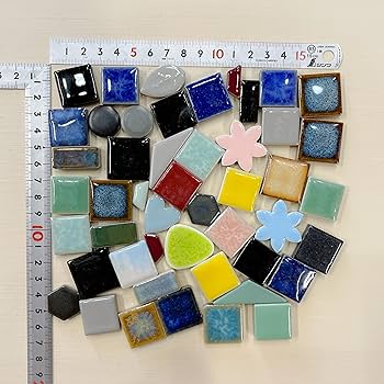 Amazon.co.jp: 作善堂 タイル モザイクタイル クラフト パーツ
